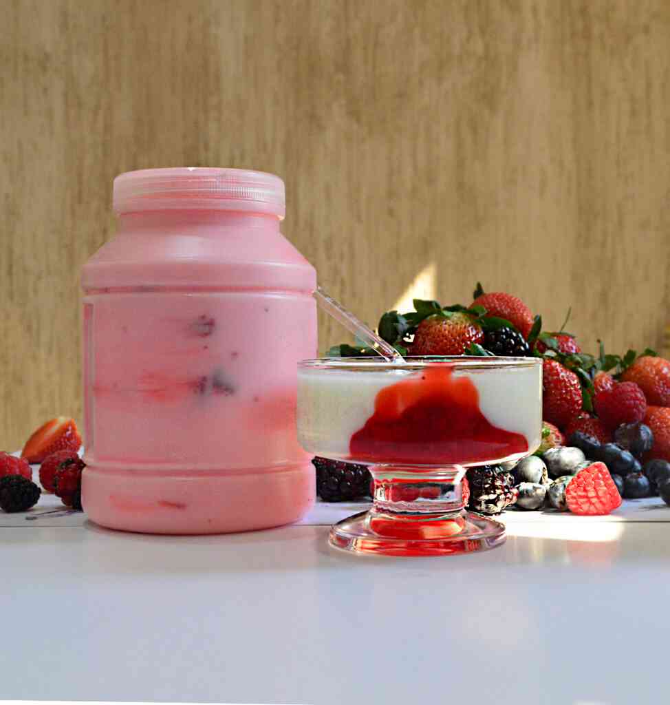 Yoghurt de fresa